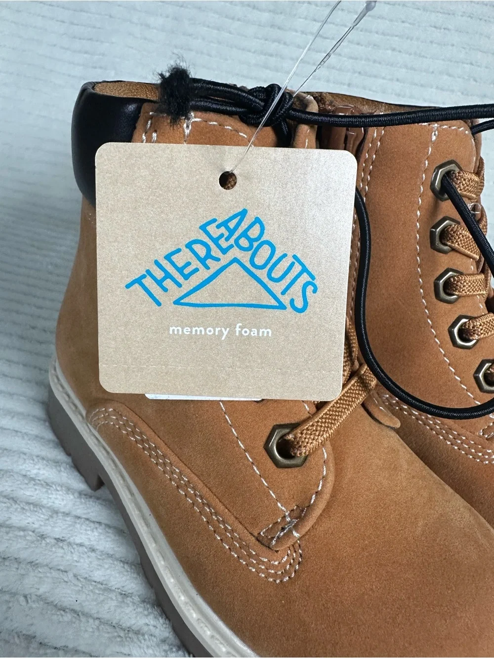 Thereabouts Toddler Boys Lil Luke Wheat Hiking Boots NWT Size 6 Toddler